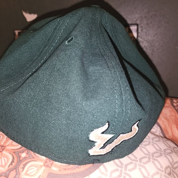 🏫 University of Southern Florida Bulls, New Era, 59Fifty, Green 🏫✨ - Picture 2 of 5